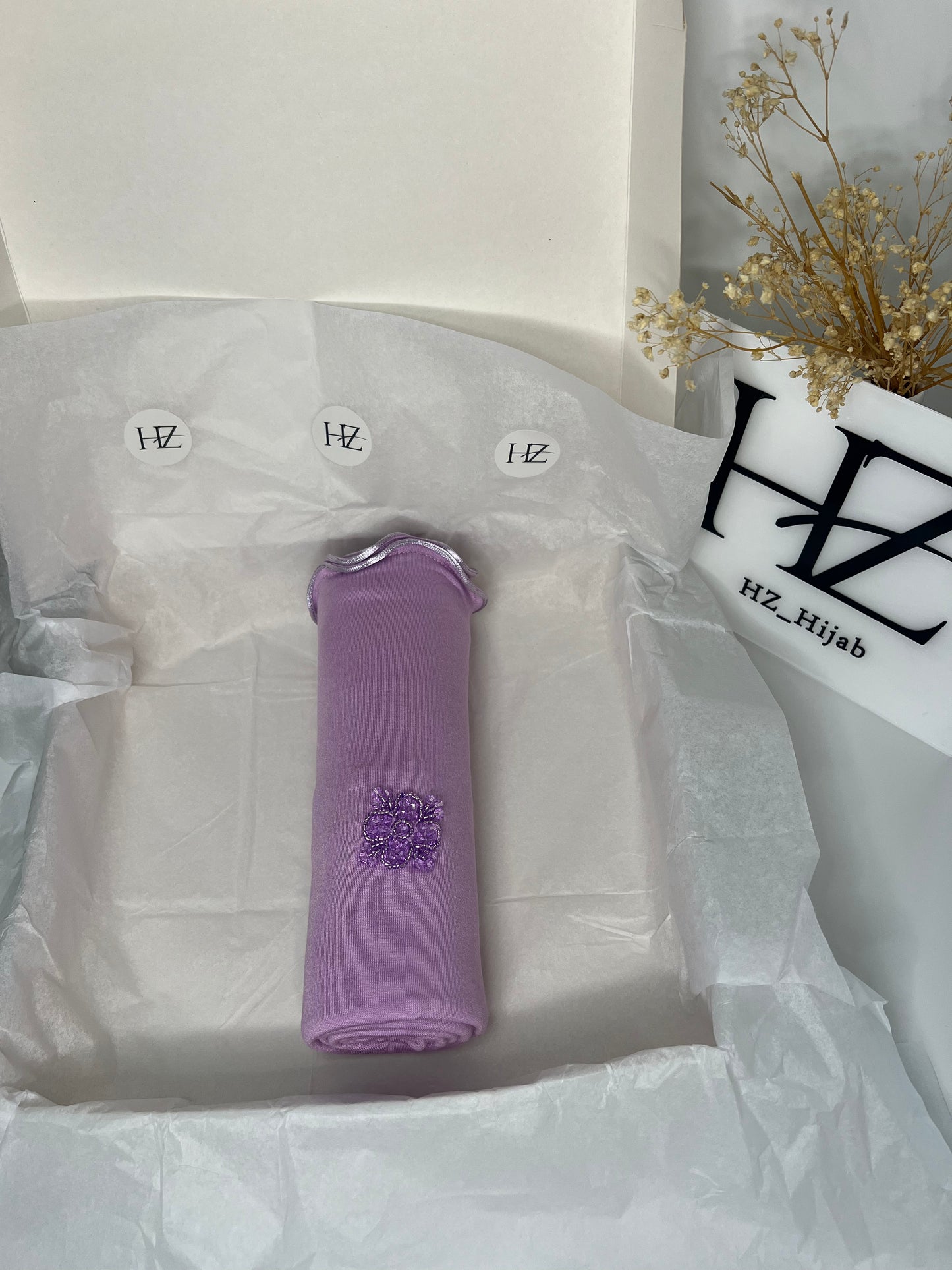 Hijab Jersey Luxury Cristal Lavander