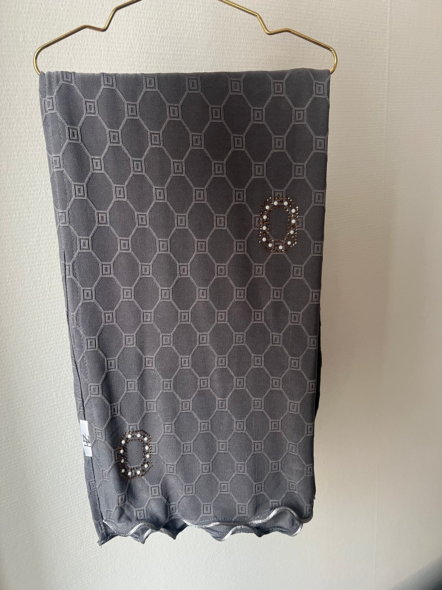 Hijab Jersey Olograph Design Gray