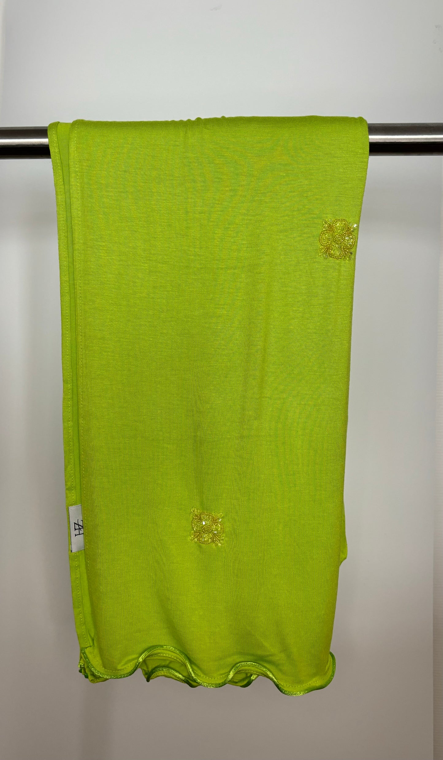 Hijab Jersey Luxury Cristal Lime