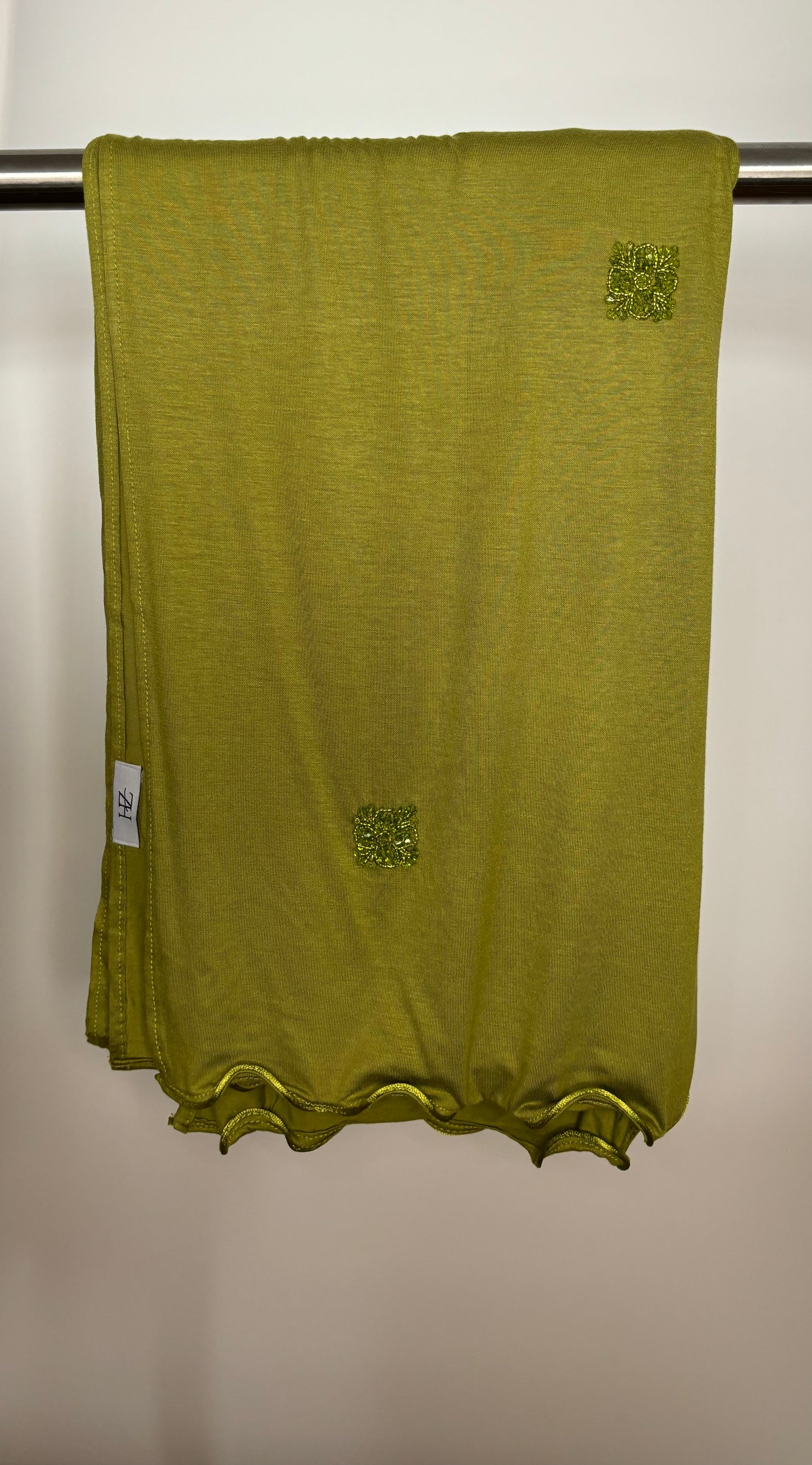 Hijab Jersey Luxury Cristal Pistacchio