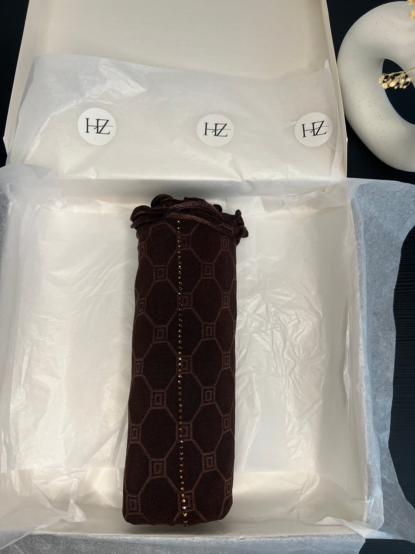 Hijab Jersey Olograph Marron