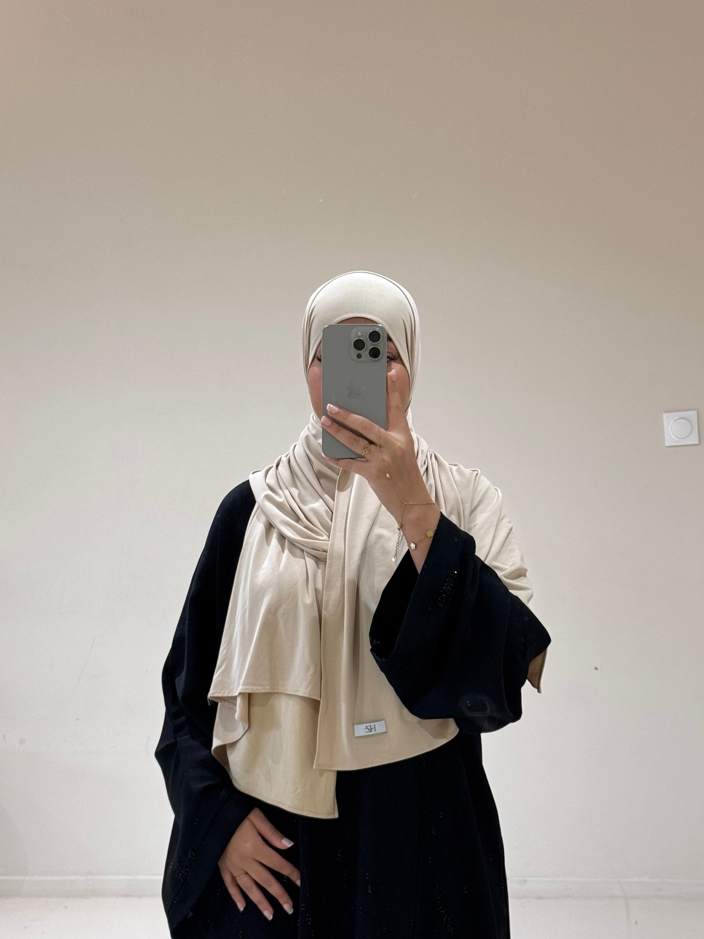 Hijab Jersey Breathable Crème