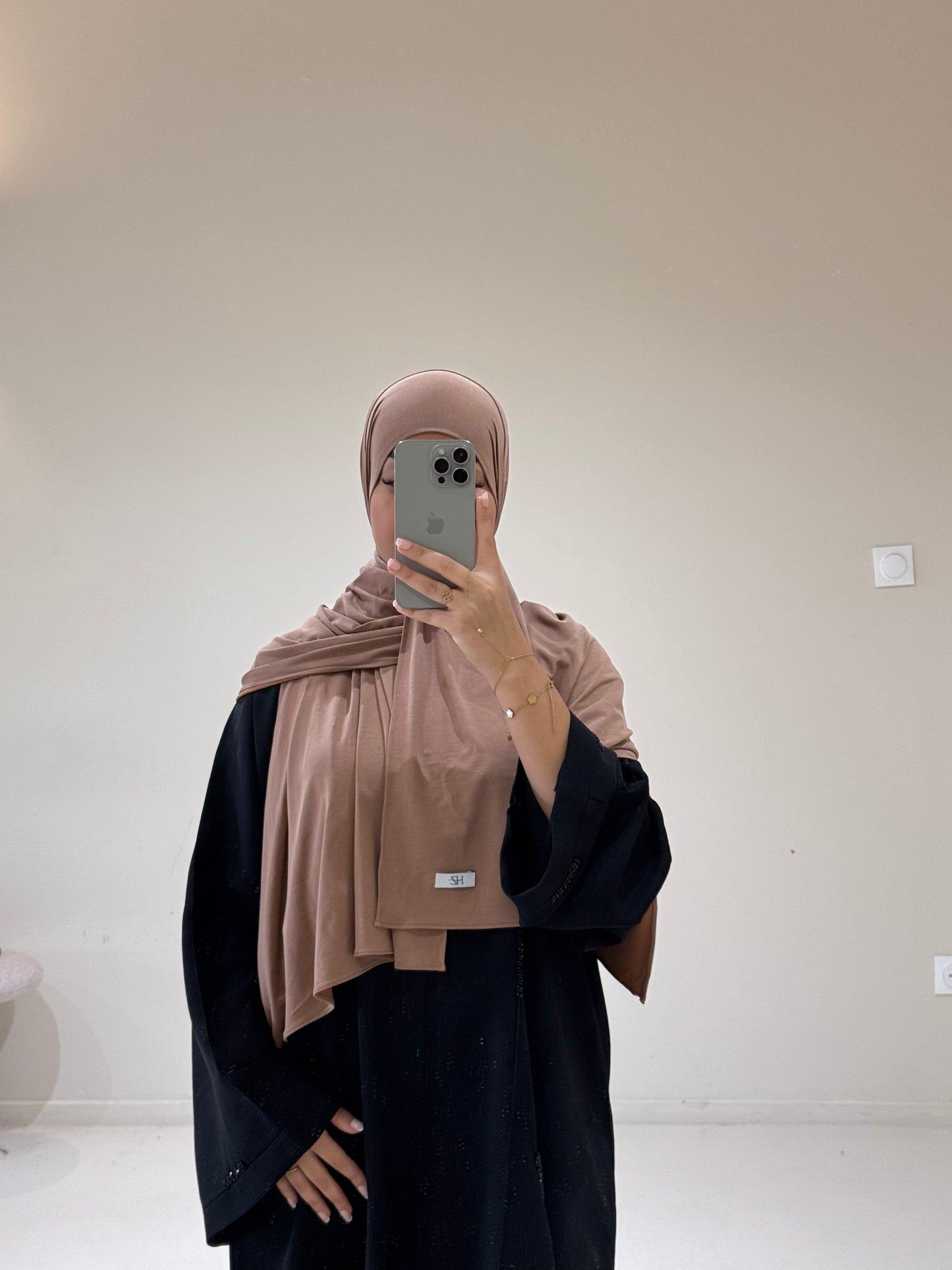 Hijab Jersey Breathable Coffe