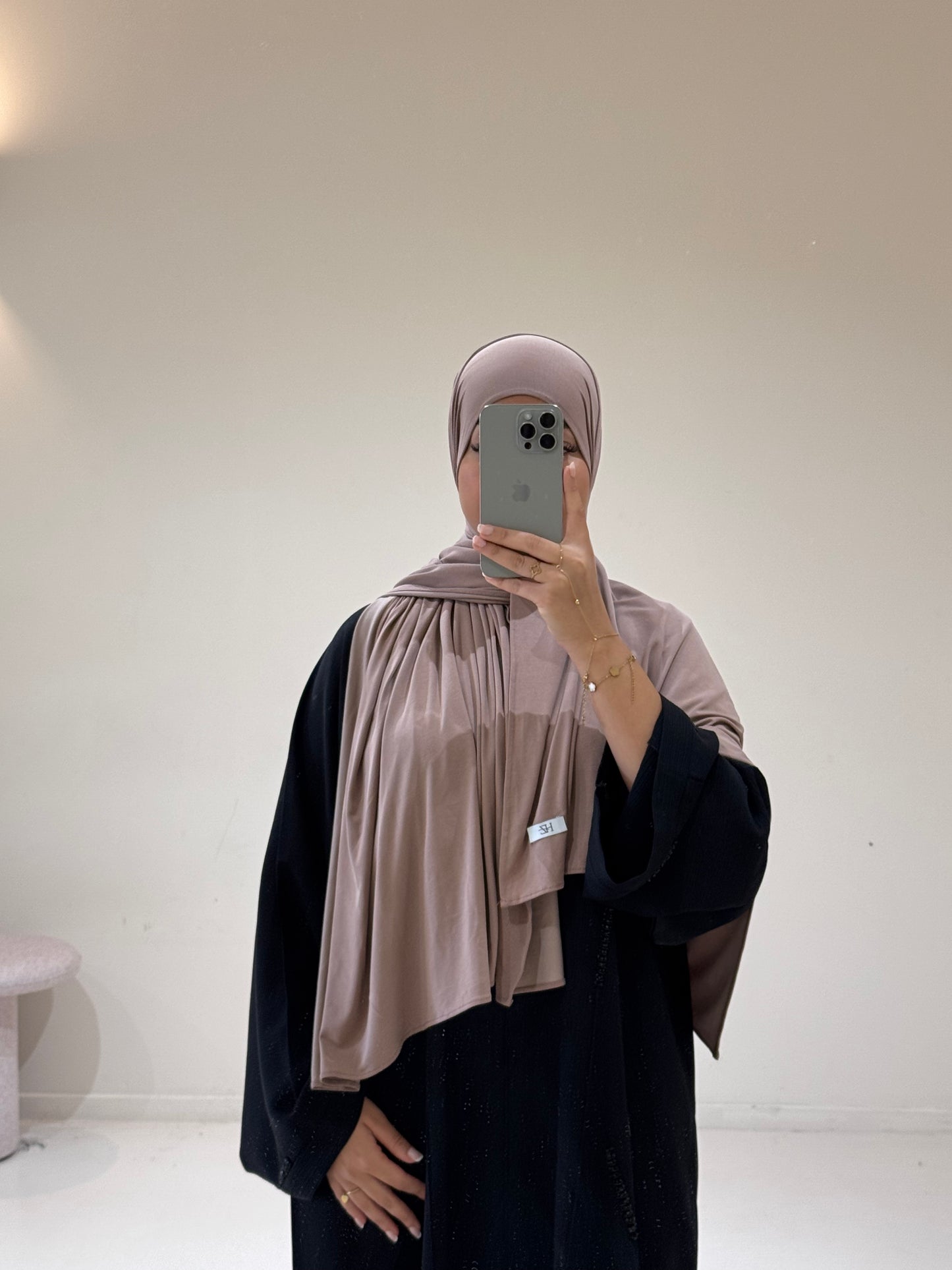 Hijab Jersey Breathable Taupe