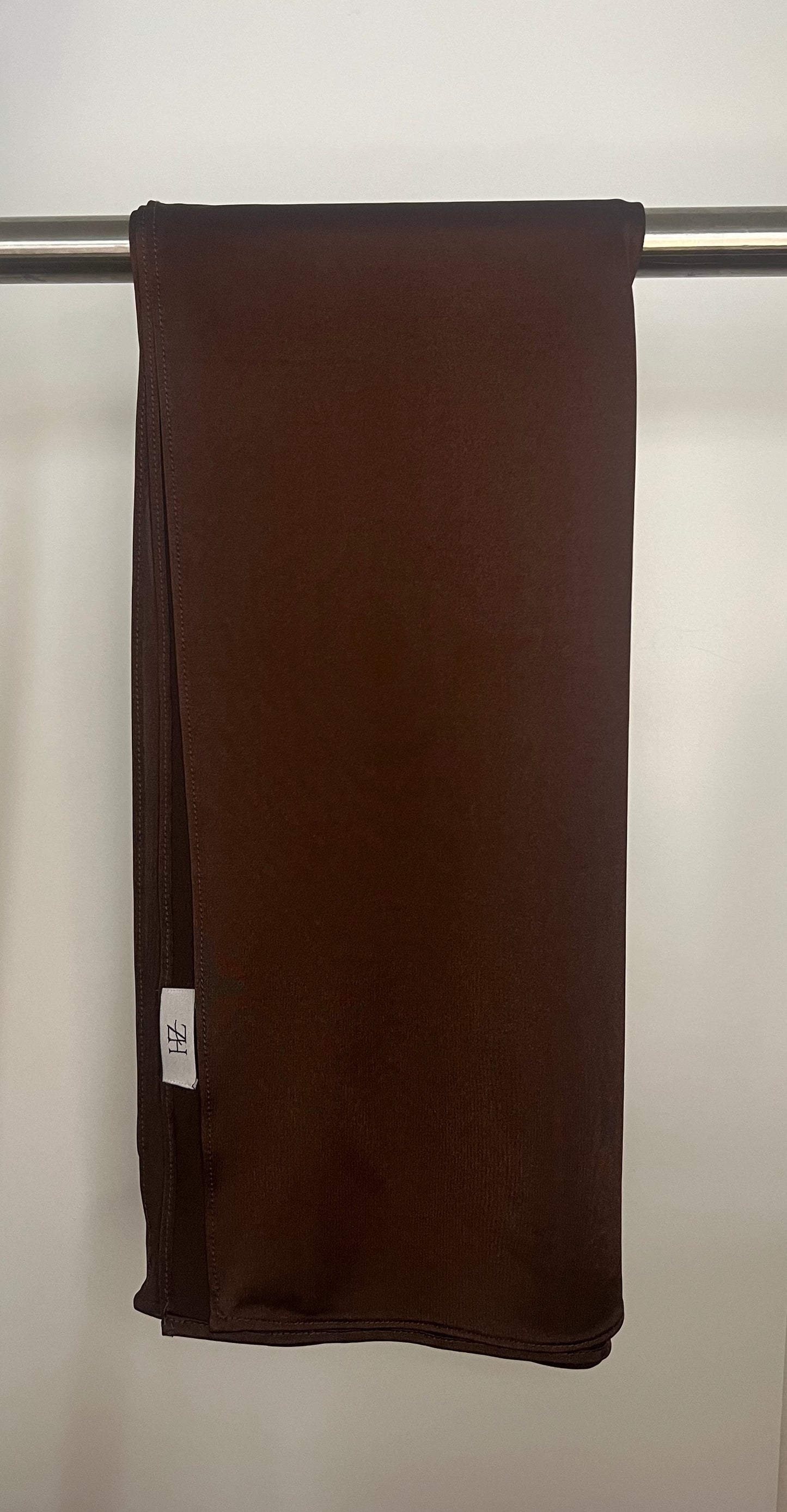 Hijab Jersey Premium Satiné Marron